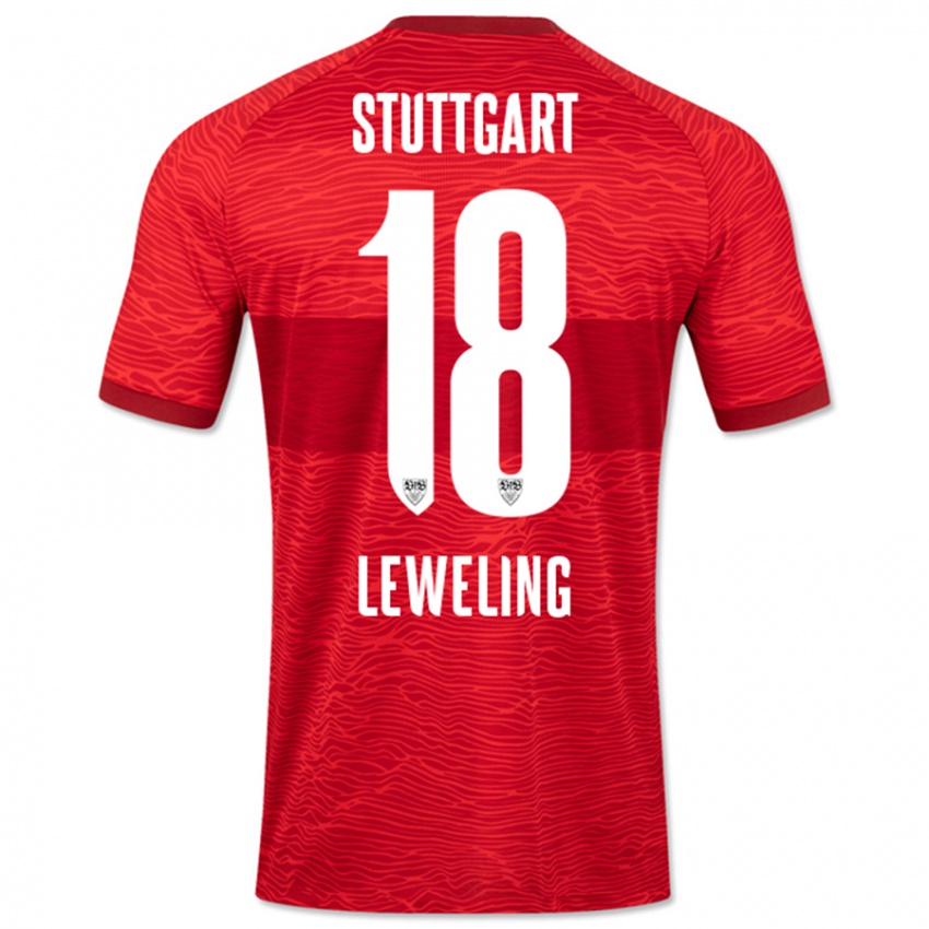 Niño Camiseta Jamie Leweling #18 Rojo 2ª Equipación 2023/24 La Camisa Chile