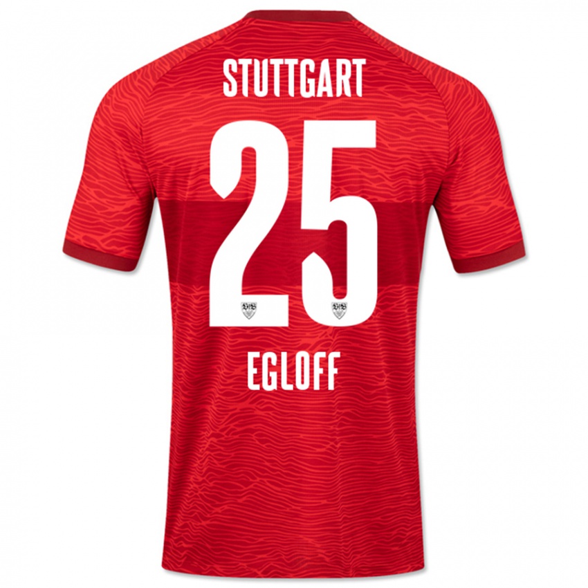 Niño Camiseta Lilian Egloff #25 Rojo 2ª Equipación 2023/24 La Camisa Chile