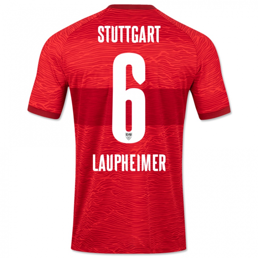 Niño Camiseta Lukas Laupheimer #6 Rojo 2ª Equipación 2023/24 La Camisa Chile