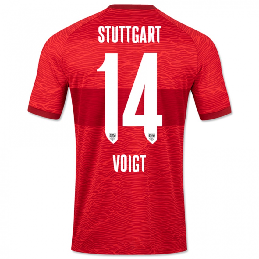 Niño Camiseta Max Voigt #14 Rojo 2ª Equipación 2023/24 La Camisa Chile