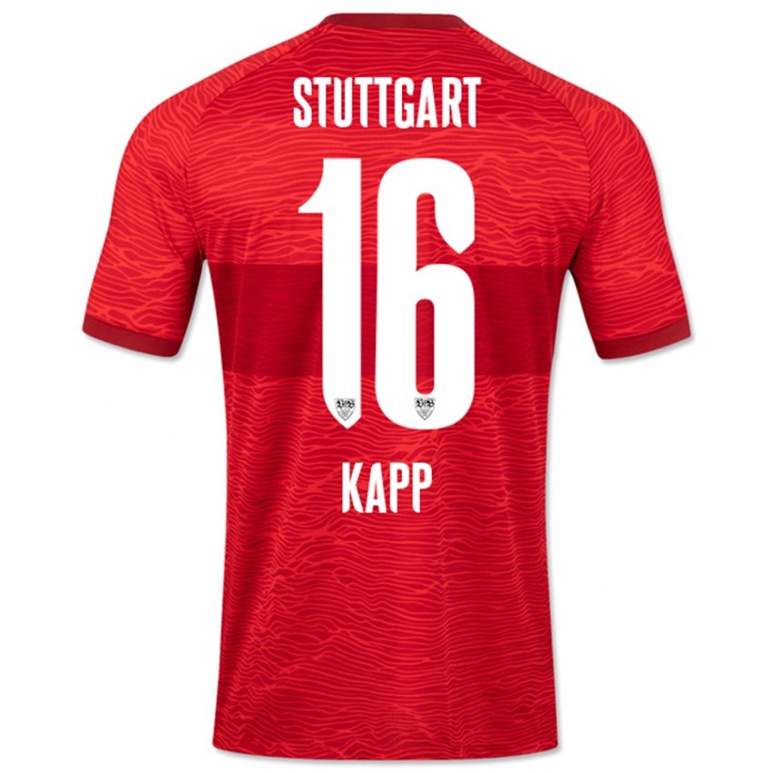 Niño Camiseta Patrick Kapp #16 Rojo 2ª Equipación 2023/24 La Camisa Chile