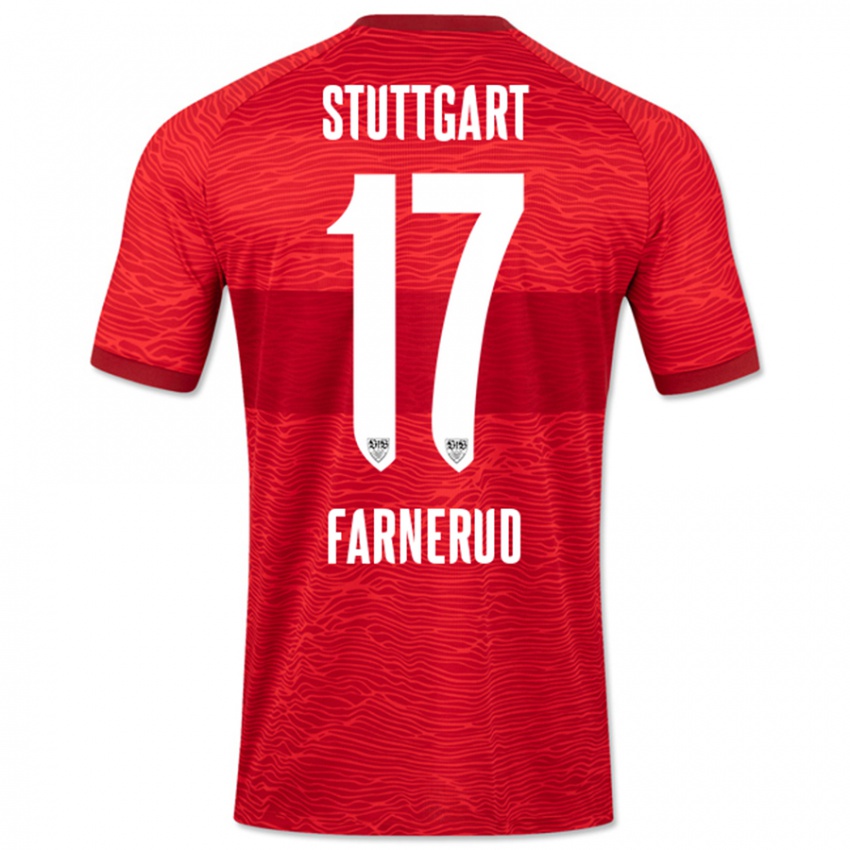 Niño Camiseta Colin Farnerud #17 Rojo 2ª Equipación 2023/24 La Camisa Chile