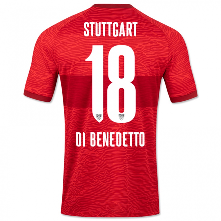 Niño Camiseta Samuele Di Benedetto #18 Rojo 2ª Equipación 2023/24 La Camisa Chile