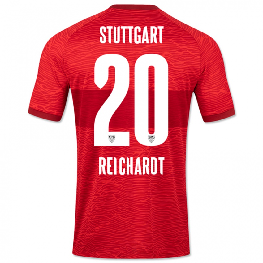 Niño Camiseta Leon Reichardt #20 Rojo 2ª Equipación 2023/24 La Camisa Chile