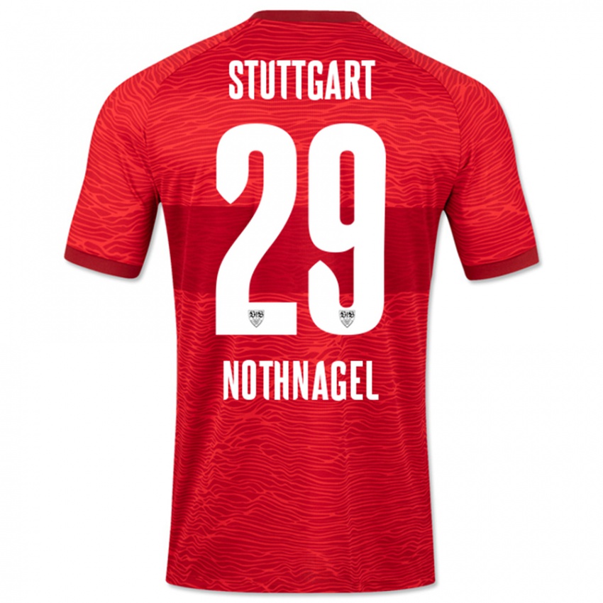 Niño Camiseta Dominik Nothnagel #29 Rojo 2ª Equipación 2023/24 La Camisa Chile