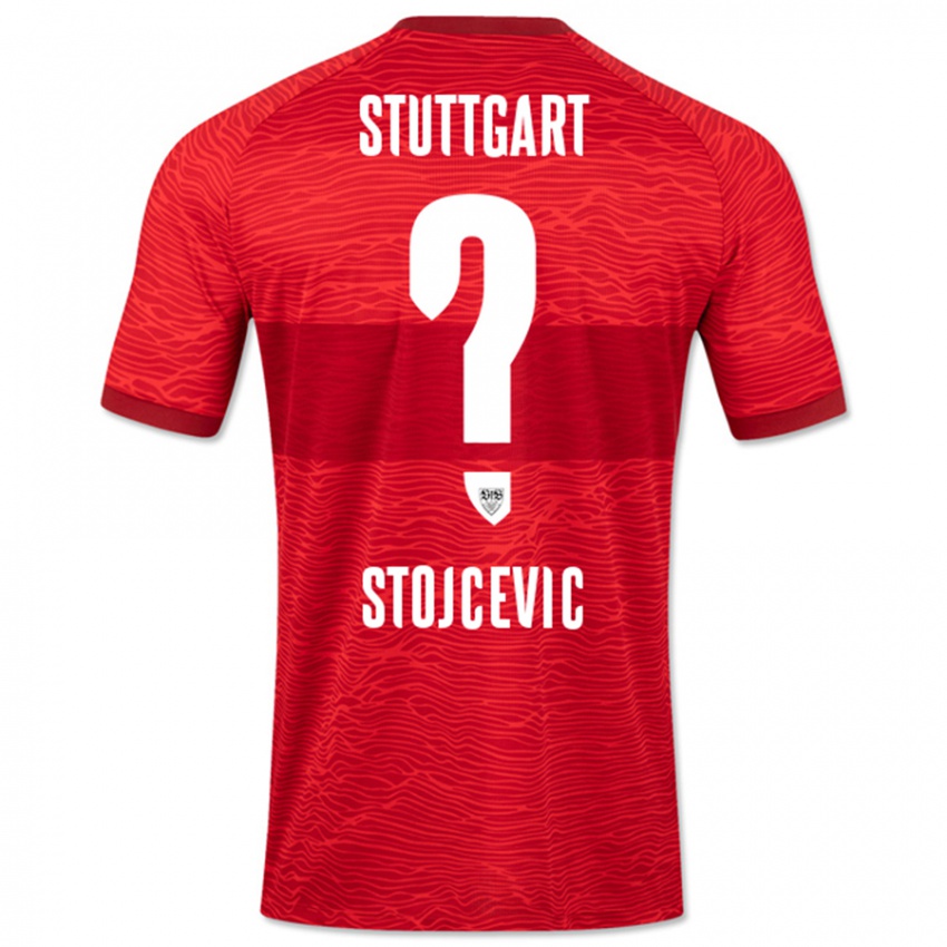 Niño Camiseta Martin Stojcevic #0 Rojo 2ª Equipación 2023/24 La Camisa Chile