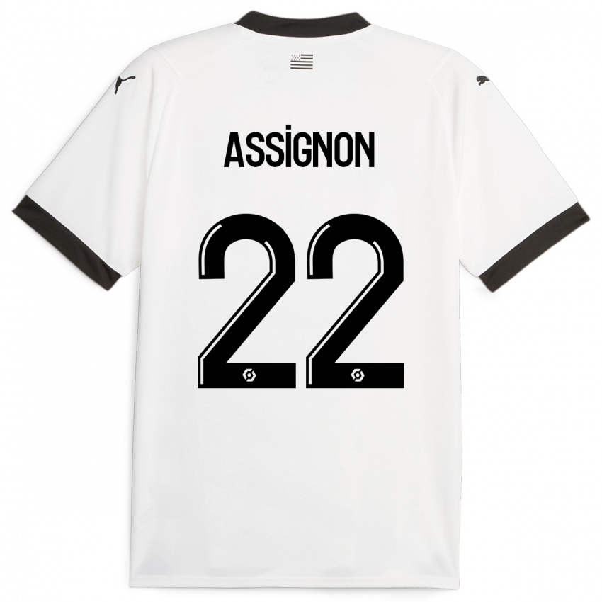 Niño Camiseta Lorenz Assignon #22 Blanco 2ª Equipación 2023/24 La Camisa Chile