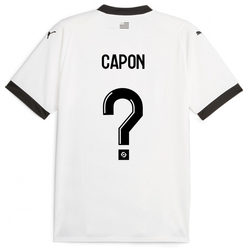 Niño Camiseta José Capon #0 Blanco 2ª Equipación 2023/24 La Camisa Chile