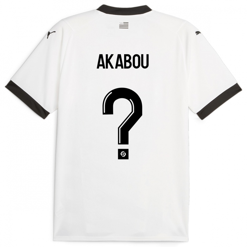 Niño Camiseta Ayoube Akabou #0 Blanco 2ª Equipación 2023/24 La Camisa Chile