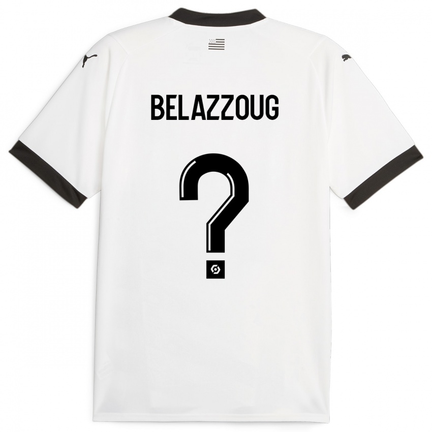 Niño Camiseta Kilian Belazzoug #0 Blanco 2ª Equipación 2023/24 La Camisa Chile