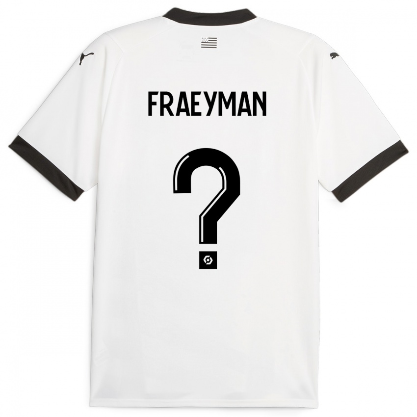 Niño Camiseta Dorian Fraeyman #0 Blanco 2ª Equipación 2023/24 La Camisa Chile