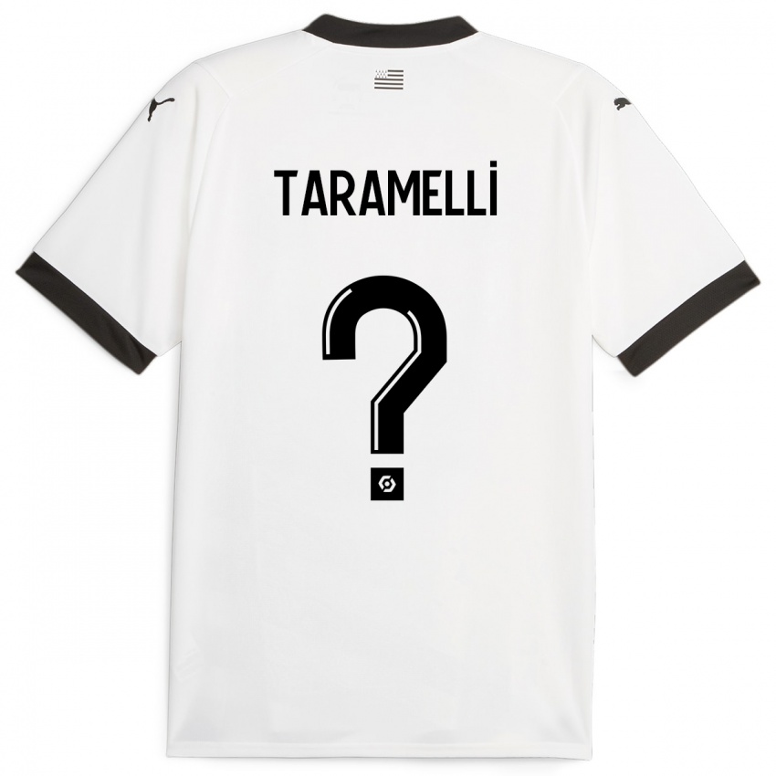 Niño Camiseta Valentin Taramelli #0 Blanco 2ª Equipación 2023/24 La Camisa Chile