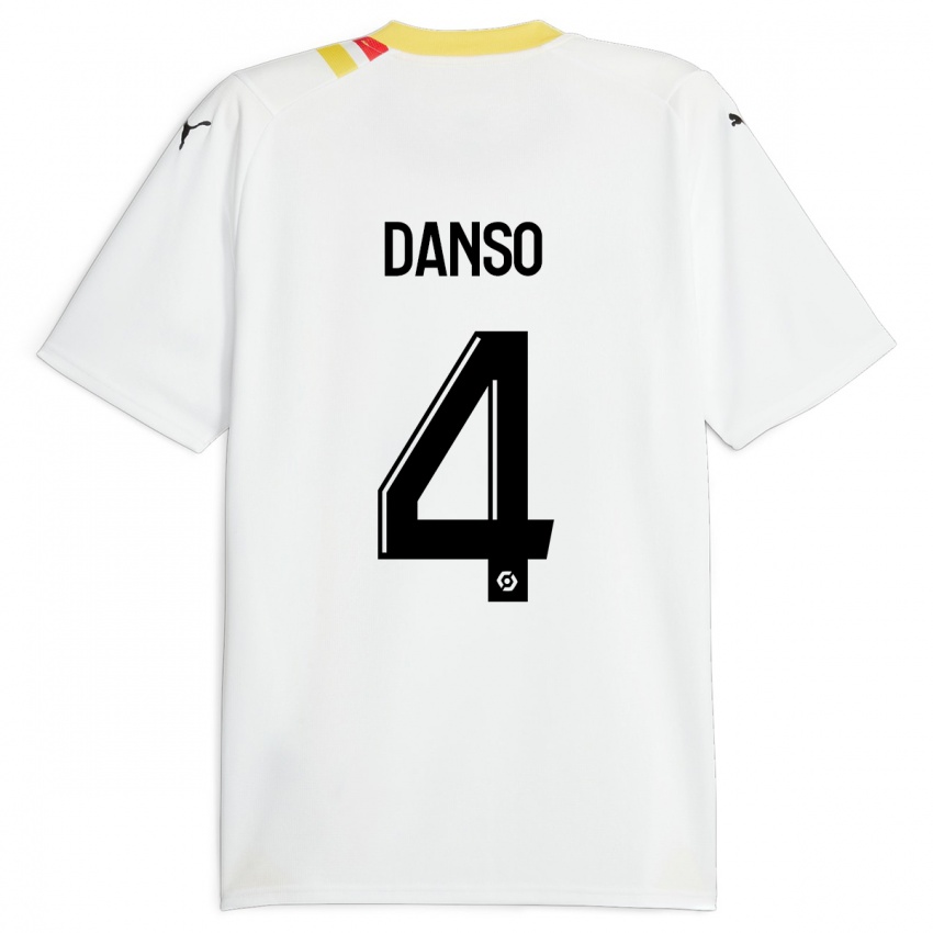 Niño Camiseta Kevin Danso #4 Negro 2ª Equipación 2023/24 La Camisa Chile