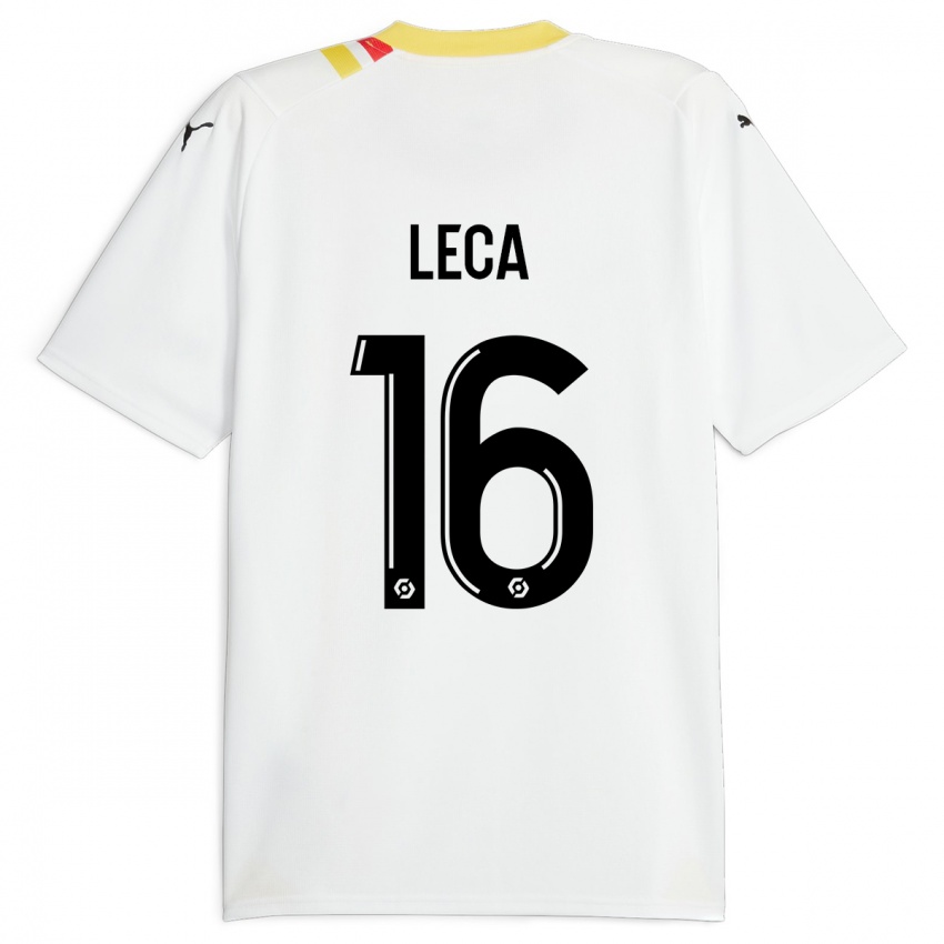 Niño Camiseta Jean-Louis Leca #16 Negro 2ª Equipación 2023/24 La Camisa Chile