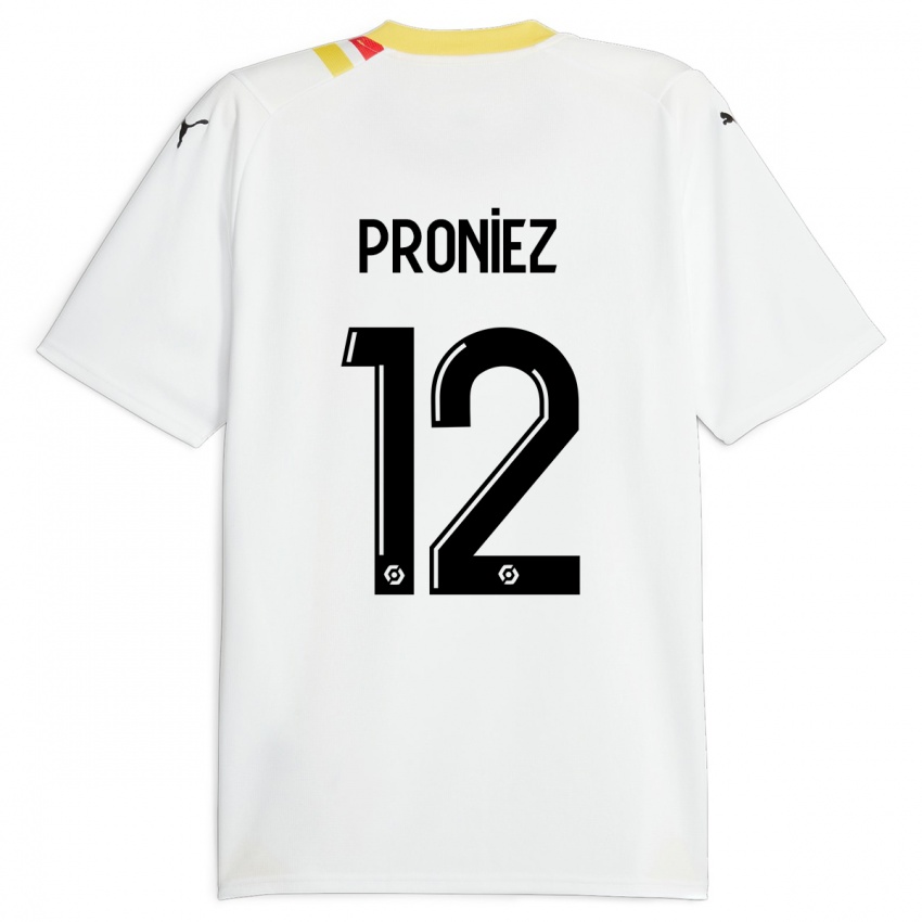 Niño Camiseta Fany Proniez #12 Negro 2ª Equipación 2023/24 La Camisa Chile