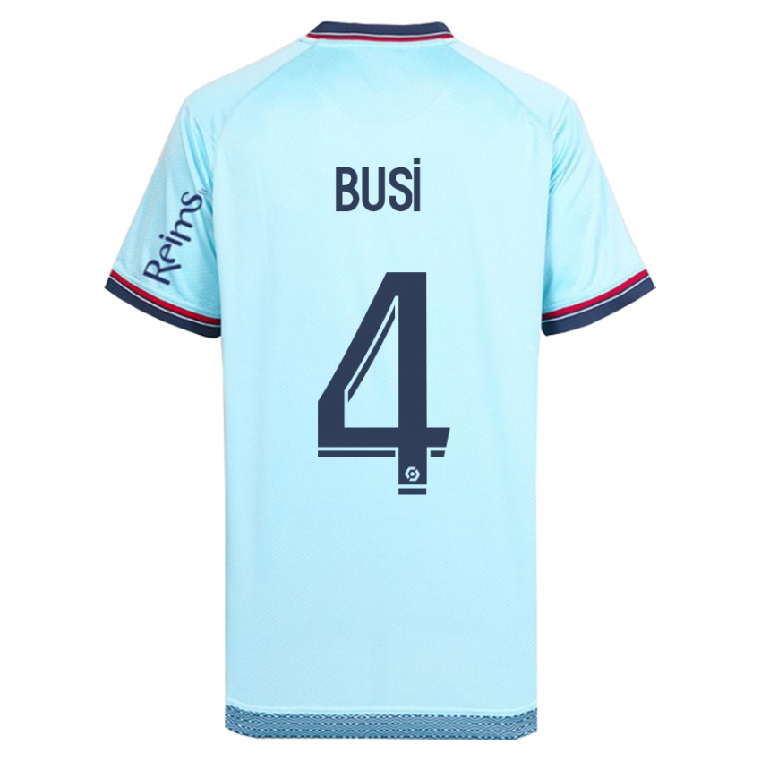 Niño Camiseta Maxime Busi #4 Cielo Azul 2ª Equipación 2023/24 La Camisa Chile