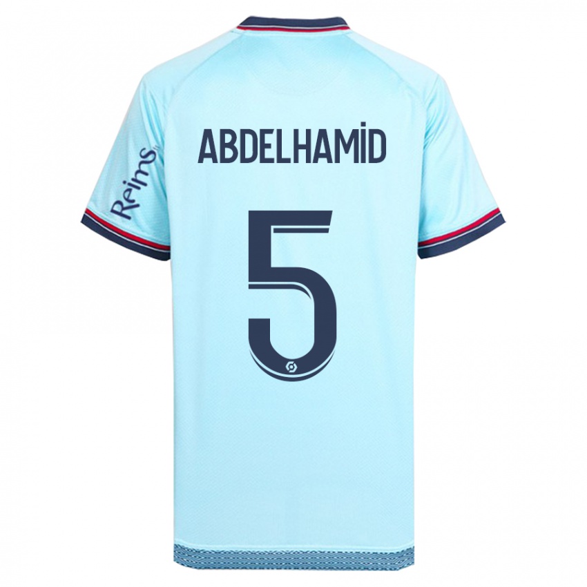 Niño Camiseta Yunis Abdelhamid #5 Cielo Azul 2ª Equipación 2023/24 La Camisa Chile