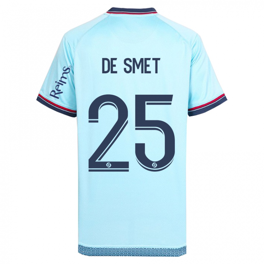 Niño Camiseta Thibault De Smet #25 Cielo Azul 2ª Equipación 2023/24 La Camisa Chile