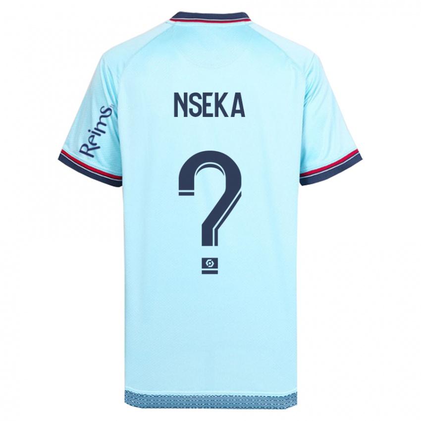 Niño Camiseta Nelson Nseka #0 Cielo Azul 2ª Equipación 2023/24 La Camisa Chile