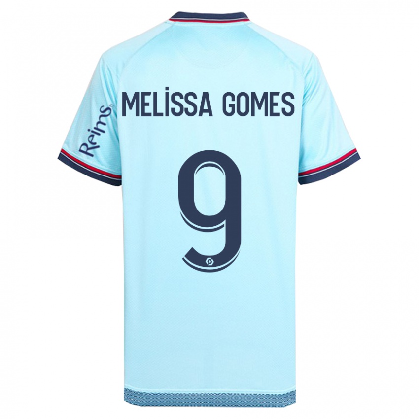 Niño Camiseta Melissa Ferreira Gomes #9 Cielo Azul 2ª Equipación 2023/24 La Camisa Chile