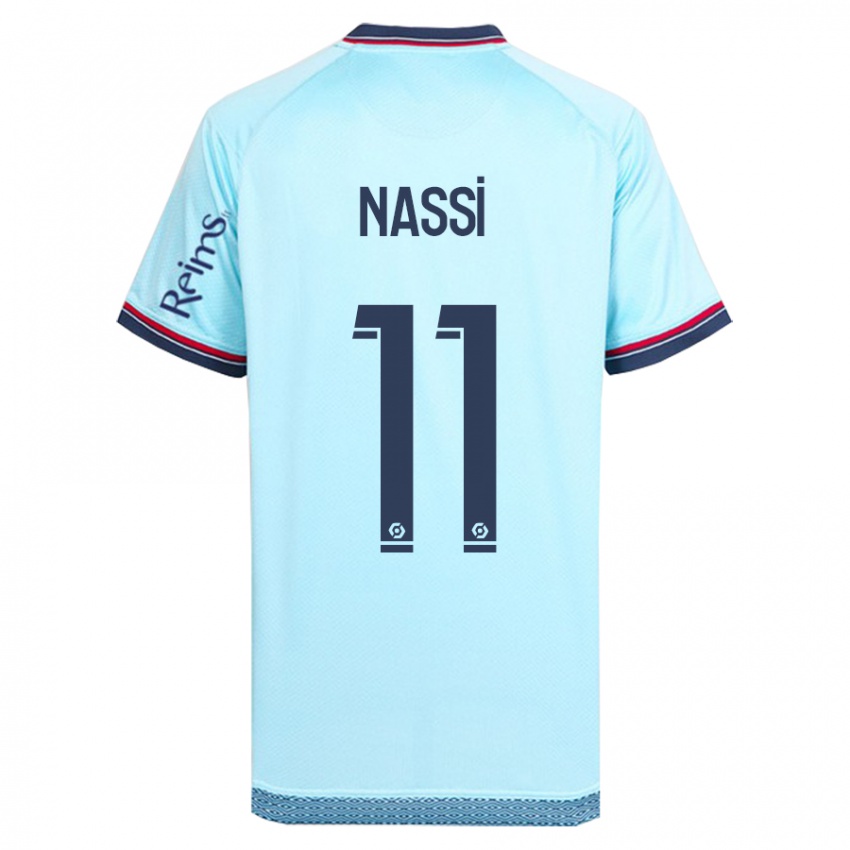 Niño Camiseta Jade Nassi #11 Cielo Azul 2ª Equipación 2023/24 La Camisa Chile