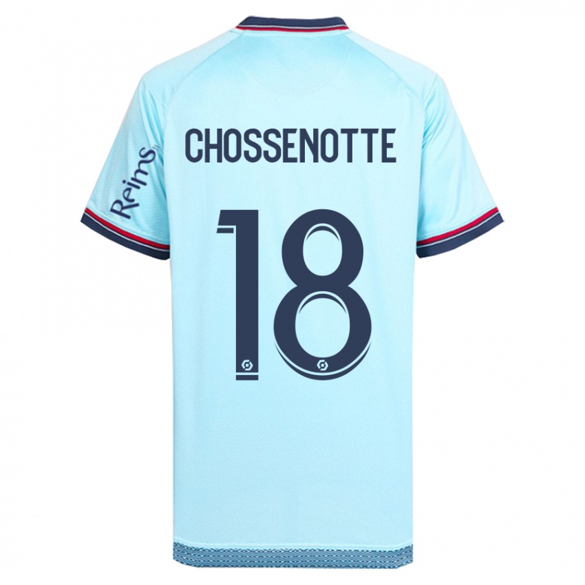 Niño Camiseta Shana Chossenotte #18 Cielo Azul 2ª Equipación 2023/24 La Camisa Chile