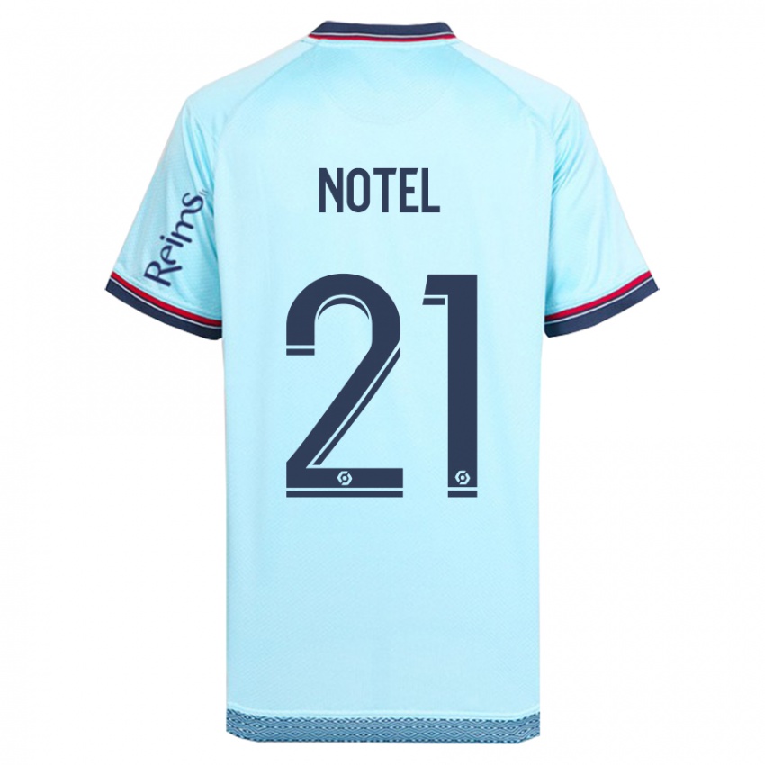 Niño Camiseta Lea Notel #21 Cielo Azul 2ª Equipación 2023/24 La Camisa Chile