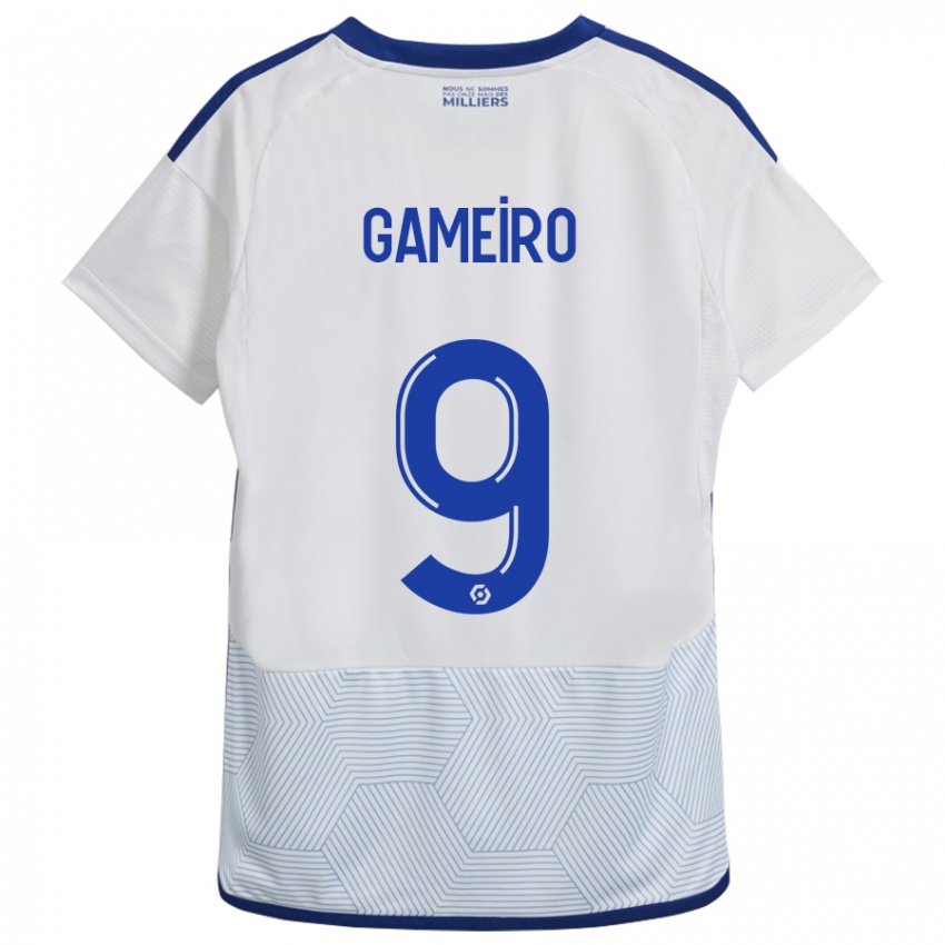 Niño Camiseta Kévin Gameiro #9 Blanco 2ª Equipación 2023/24 La Camisa Chile