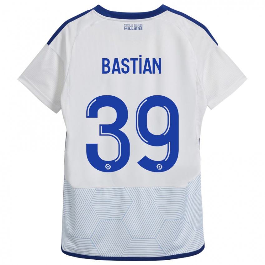 Niño Camiseta Maxime Bastian #39 Blanco 2ª Equipación 2023/24 La Camisa Chile