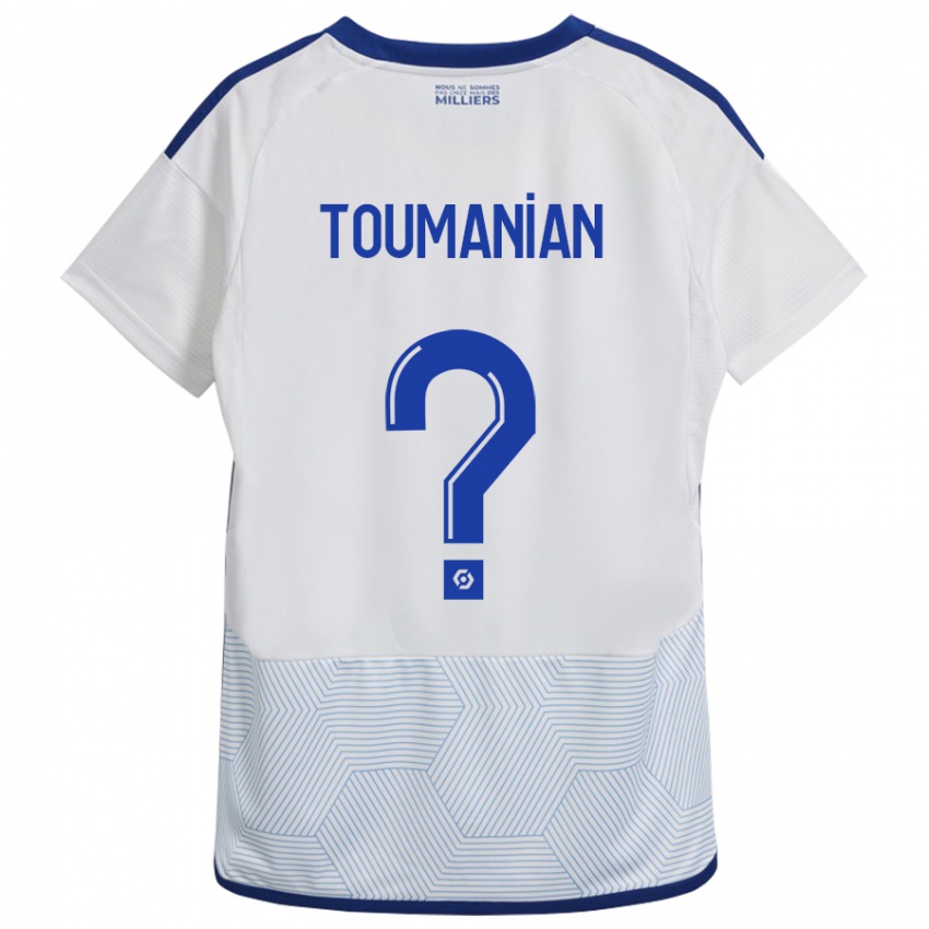 Niño Camiseta Anthony Toumanian #0 Blanco 2ª Equipación 2023/24 La Camisa Chile