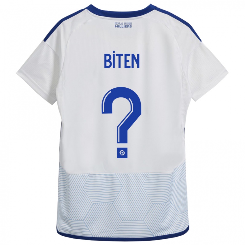 Niño Camiseta Clancy Valère Biten #0 Blanco 2ª Equipación 2023/24 La Camisa Chile