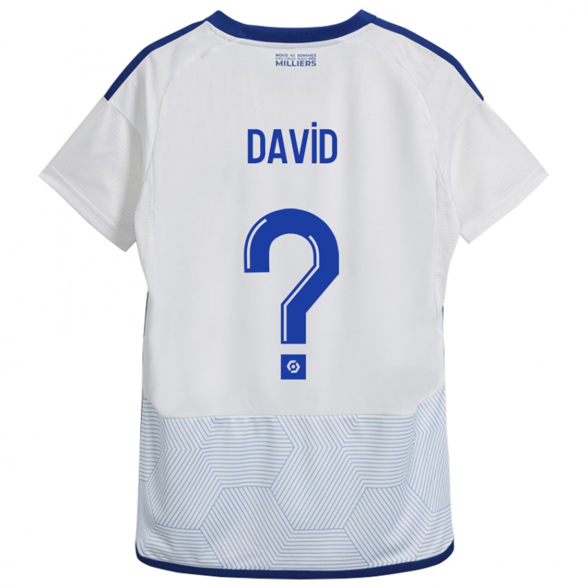 Niño Camiseta David #0 Blanco 2ª Equipación 2023/24 La Camisa Chile