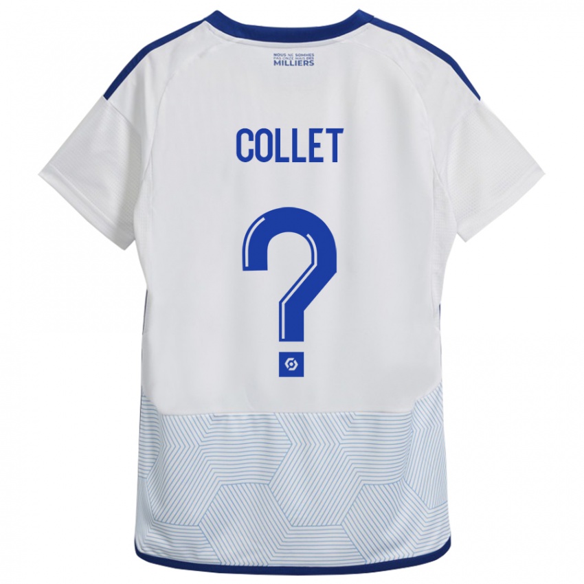 Niño Camiseta Arthur Tirard Collet #0 Blanco 2ª Equipación 2023/24 La Camisa Chile