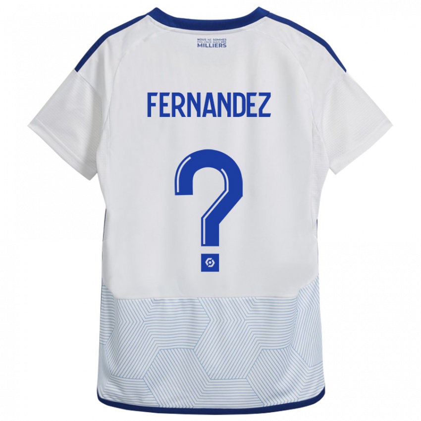 Niño Camiseta Elies Araar Fernandez #0 Blanco 2ª Equipación 2023/24 La Camisa Chile