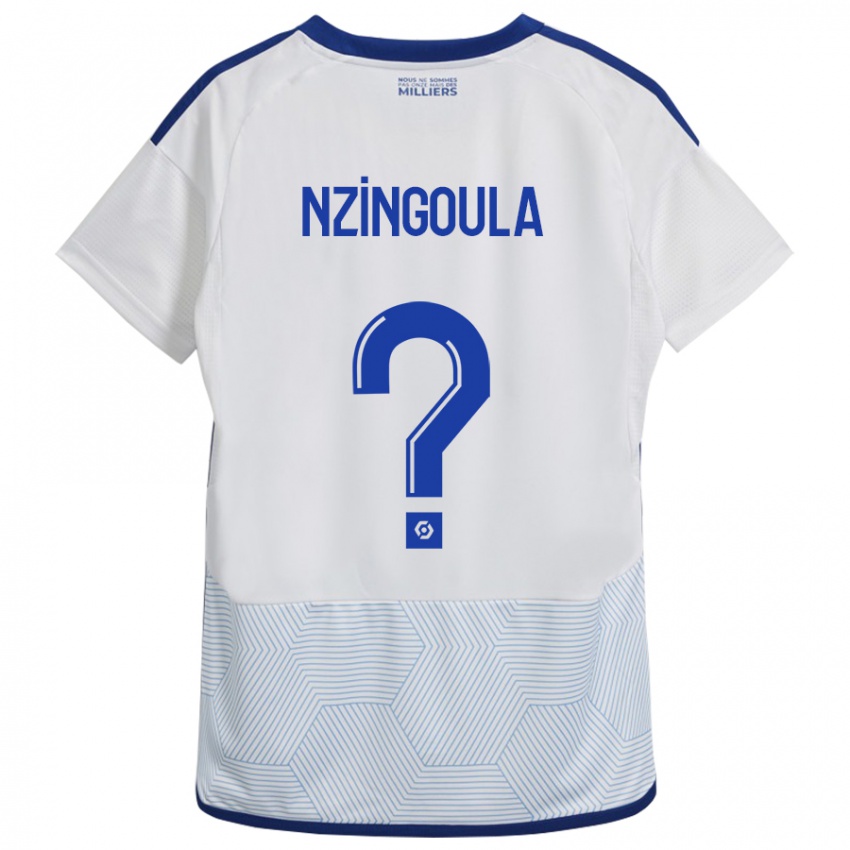 Niño Camiseta Rabby Nzingoula #0 Blanco 2ª Equipación 2023/24 La Camisa Chile
