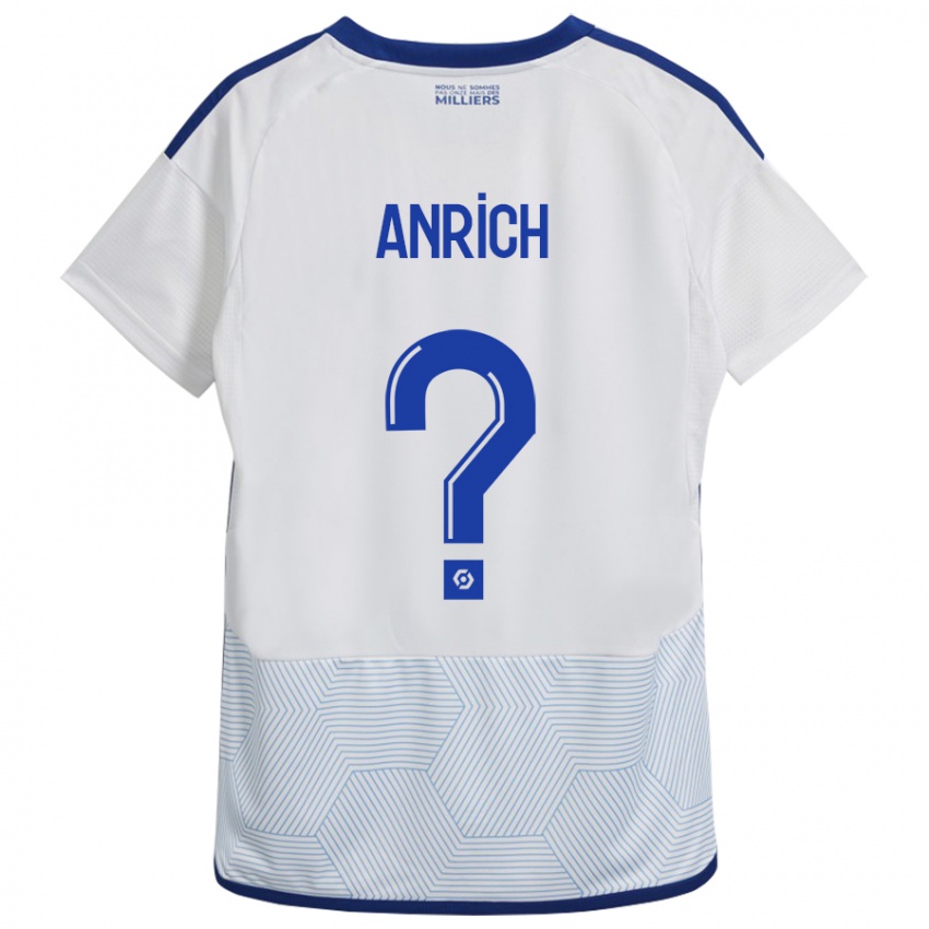 Niño Camiseta Melchior Anrich #0 Blanco 2ª Equipación 2023/24 La Camisa Chile