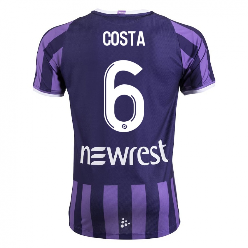 Niño Camiseta Logan Costa #6 Morado 2ª Equipación 2023/24 La Camisa Chile