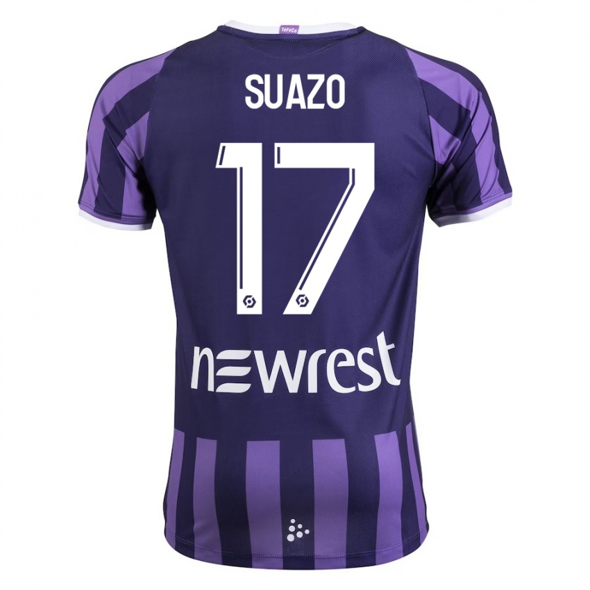 Niño Camiseta Gabriel Suazo #17 Morado 2ª Equipación 2023/24 La Camisa Chile