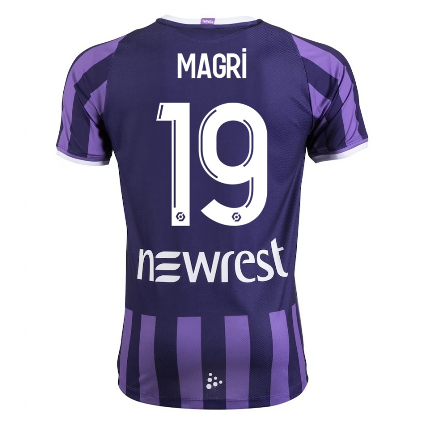 Niño Camiseta Frank Magri #19 Morado 2ª Equipación 2023/24 La Camisa Chile