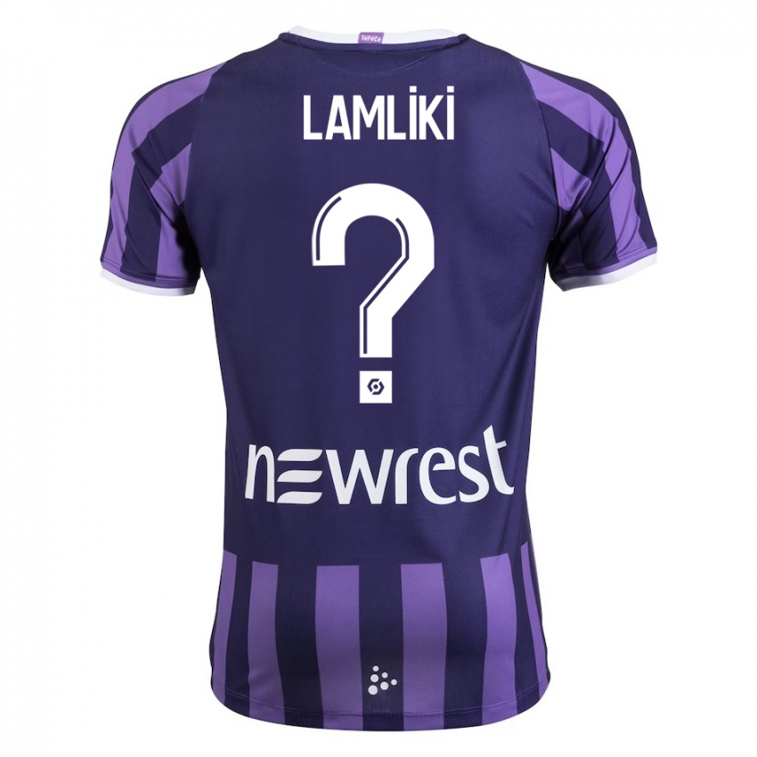 Niño Camiseta Nassim Lamliki #0 Morado 2ª Equipación 2023/24 La Camisa Chile