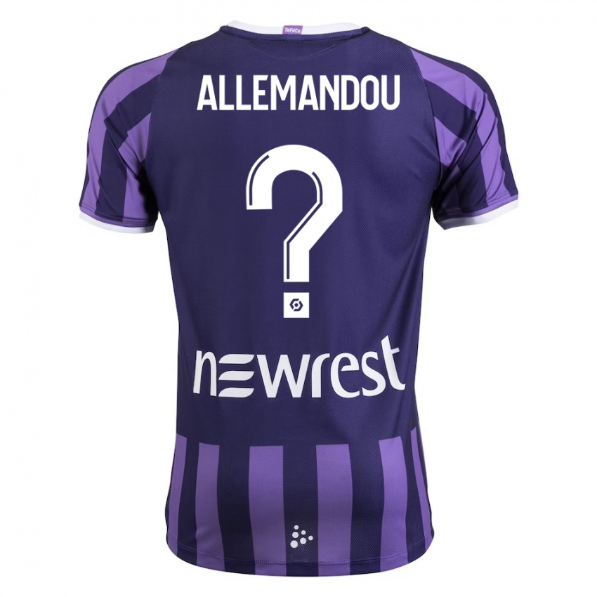 Niño Camiseta Teddy Allemandou #0 Morado 2ª Equipación 2023/24 La Camisa Chile