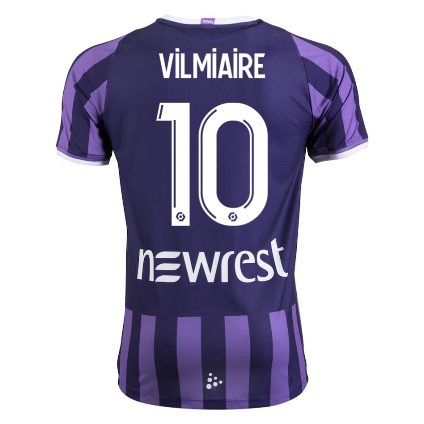 Niño Camiseta Kelly Vilmiaire #10 Morado 2ª Equipación 2023/24 La Camisa Chile