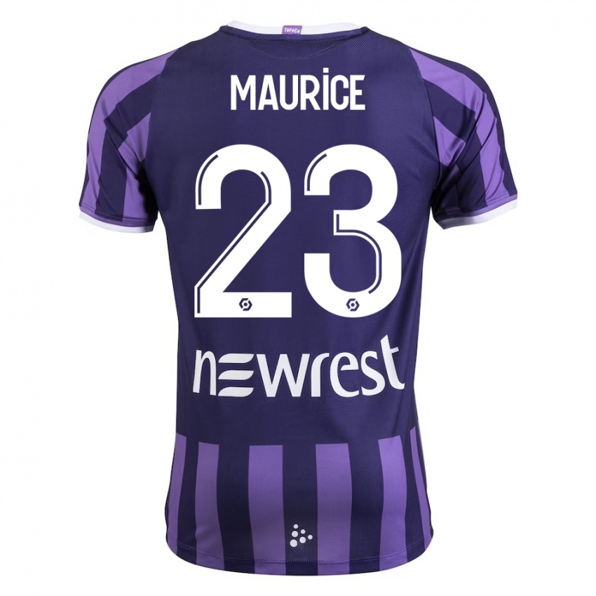 Niño Camiseta Sandra Maurice #23 Morado 2ª Equipación 2023/24 La Camisa Chile