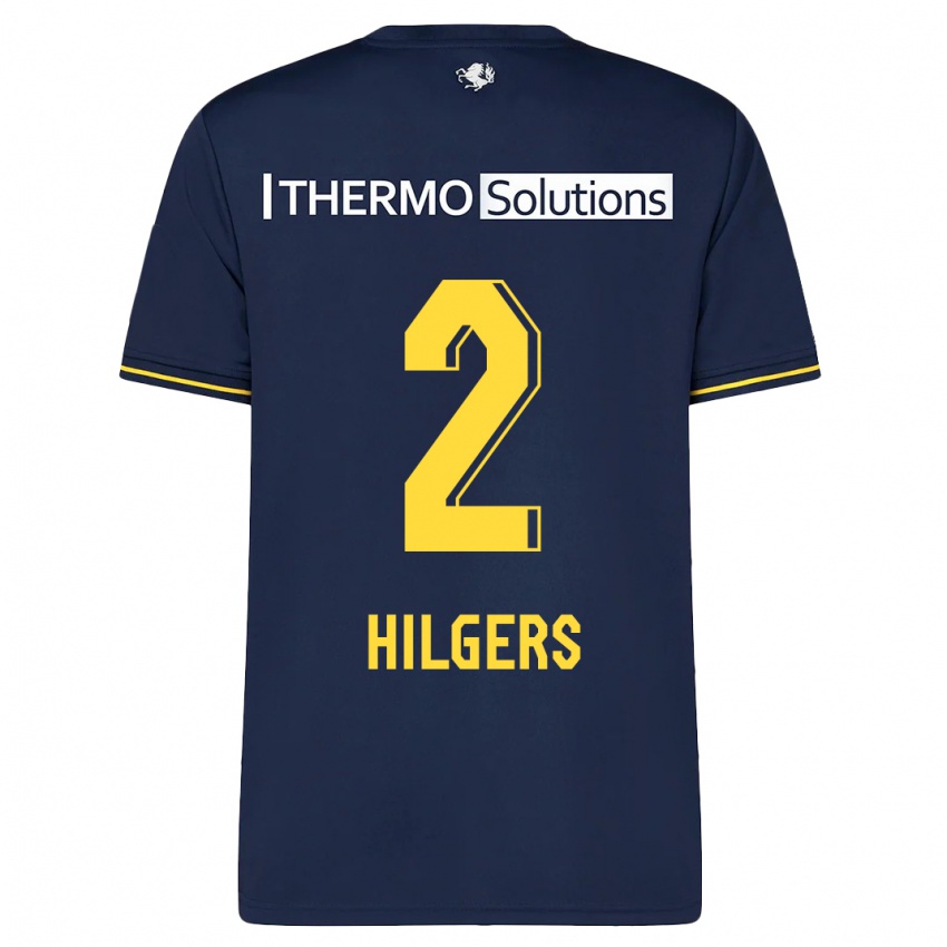 Niño Camiseta Mees Hilgers #2 Armada 2ª Equipación 2023/24 La Camisa Chile
