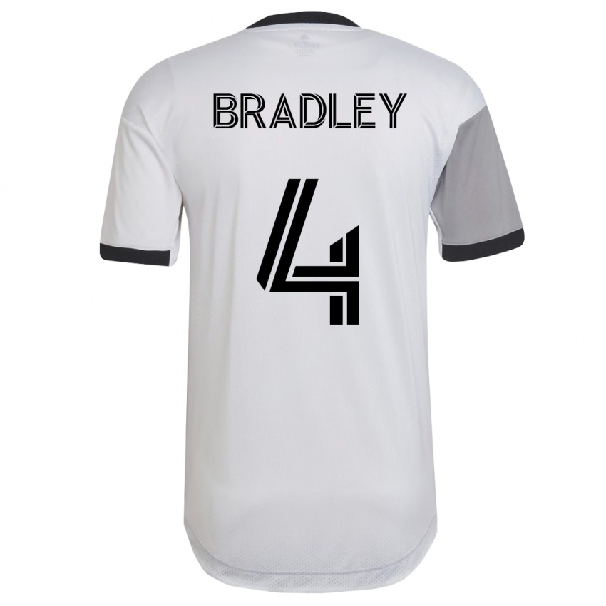 Niño Camiseta Michael Bradley #4 Blanco 2ª Equipación 2023/24 La Camisa Chile