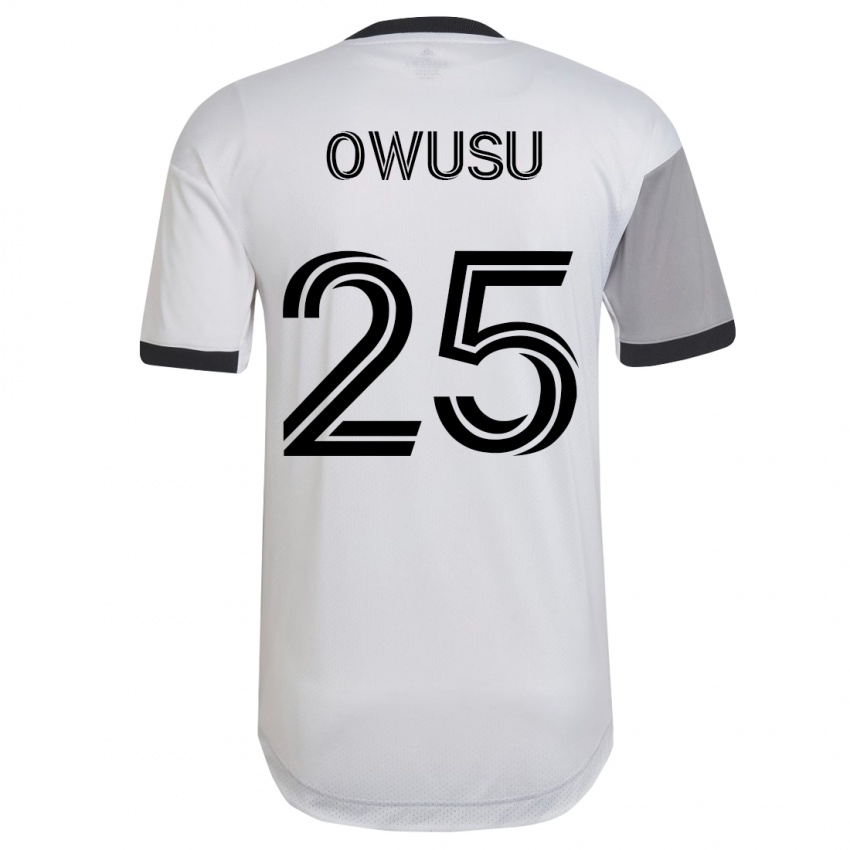 Niño Camiseta Prince Osei Owusu #25 Blanco 2ª Equipación 2023/24 La Camisa Chile