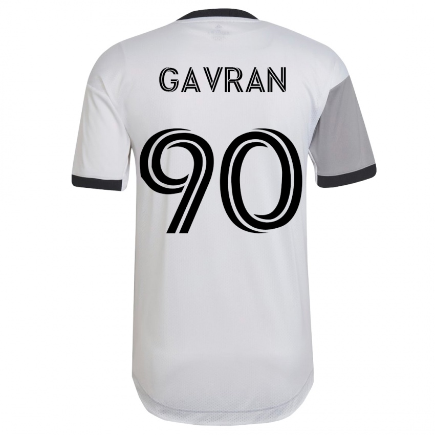 Niño Camiseta Luka Gavran #90 Blanco 2ª Equipación 2023/24 La Camisa Chile