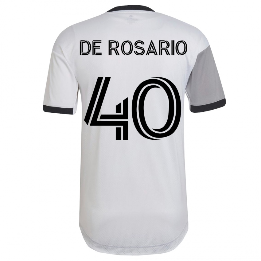 Niño Camiseta Adisa De Rosario #40 Blanco 2ª Equipación 2023/24 La Camisa Chile