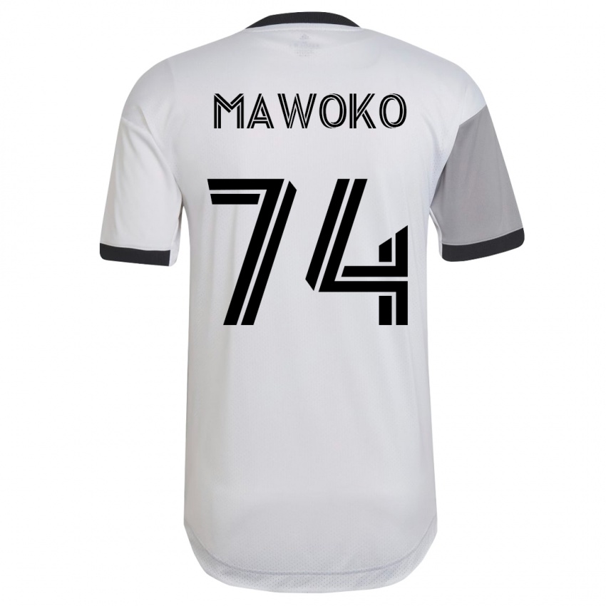 Niño Camiseta Kundai Mawoko #74 Blanco 2ª Equipación 2023/24 La Camisa Chile