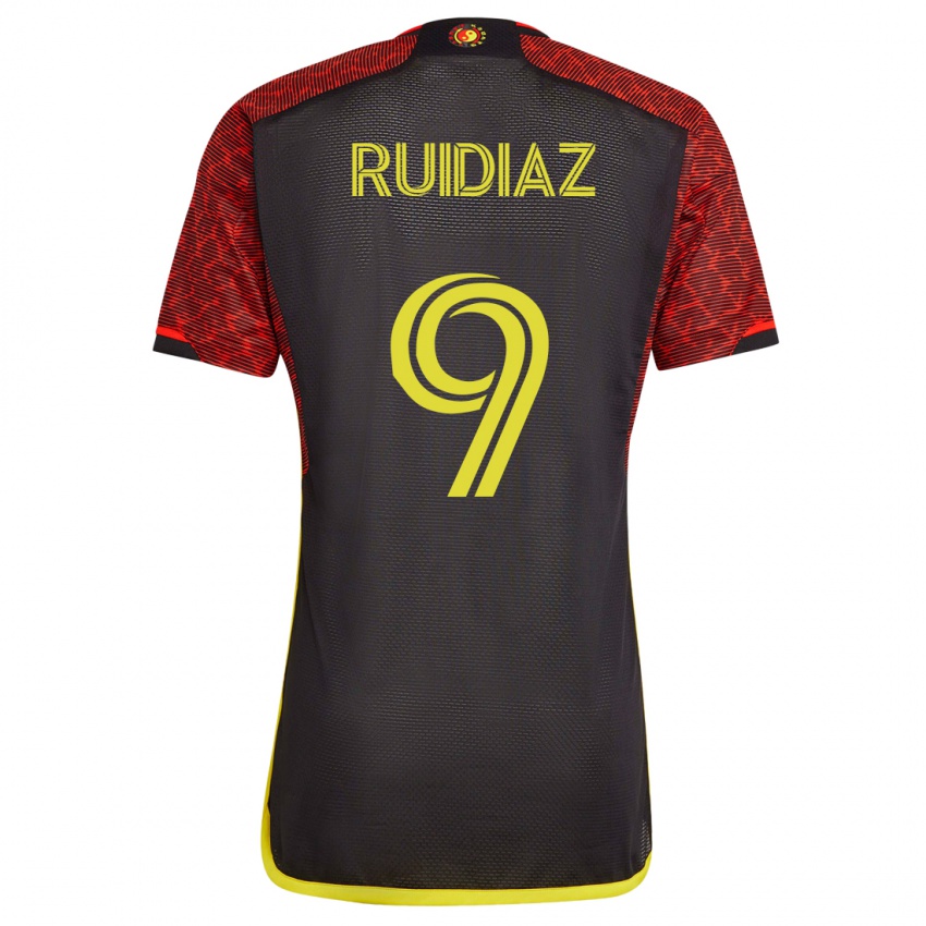 Niño Camiseta Raúl Ruidíaz #9 Naranja 2ª Equipación 2023/24 La Camisa Chile